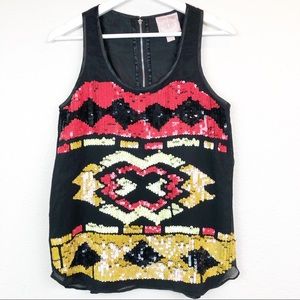 Romeo & Juliet Couture Zip Back Blouse Size Medium